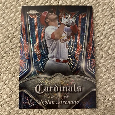 2022 Topps Chrome Pinstriped P-4 St. Louis Cardinals Nolan Arenado MINT - Image 1 of 2