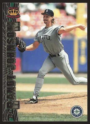 Pacific Crown Collection #189 1997 Randy Johnson lámina de oro Foto 1 de 2
