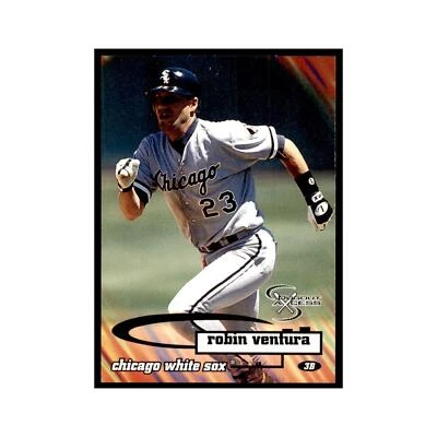 1998 SkyBox Dugout Axcess Robin Ventura Baseball Cards #60 - Image 1 of 3