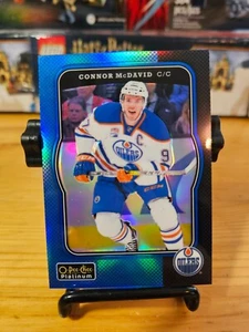 2017-18 Upper Deck O Pee Chee Platinum Connor McDavid Retro Blue Rainbow 048/149 - Bild 1 von 2