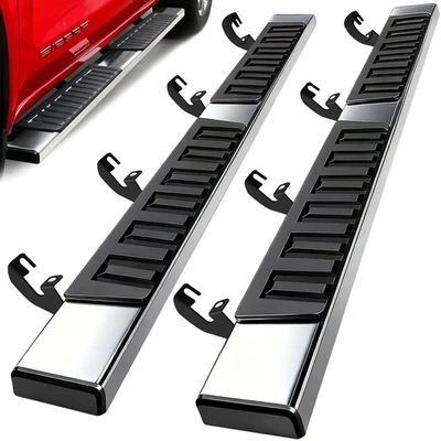 6" Running Boards for 15-26 Chevy Colorado / GMC Canyon Crew Cab Side Steps S/S - Image 1 of 4