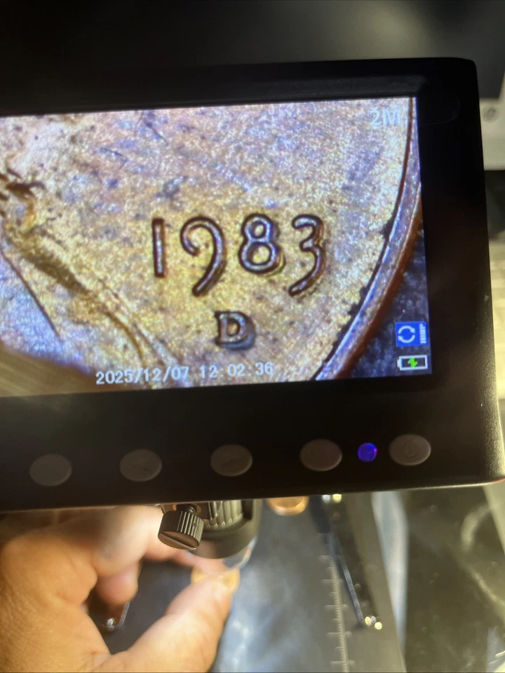 1983 Линкольн пенни двойной штамп дата - Изображение 1 из 3