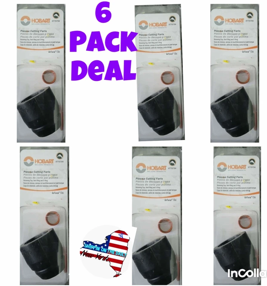 Hobart 770794 Cup Swirl Ring O-ring Kit for Xt12r Plasma Torch