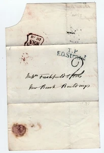 Historia postal. Preestamplado. Correos locales de Londres. Playa T.P/E.O. 1838 - Imagen 1 de 1