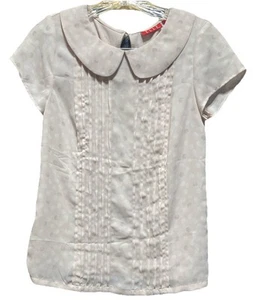 Elle Pink Polka Dot Blouse Size XS - Picture 1 of 8