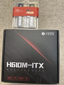HUANANZHI H610M ITX DDR4 Motherboard 12 13 Gen Intel LGA 1700 Bonus + 32GB RAM! - Picture 1 of 8