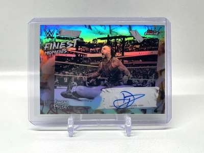 2025 WWE Topps Finest DAMIAN PRIEST Finest Moments Refractor Auto - Image 1 of 2