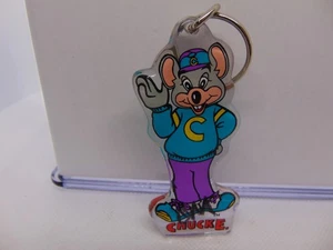 Chuck E Cheese Pizza Mouse Food Restaurant Advertising Keychain Key Ring Vintage - Foto 1 di 4
