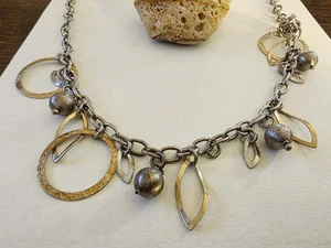 Ilias Lalaounis Sterling Silver 925 Dangling Evil Eye Protectors Disks Necklace. - Picture 1 of 11