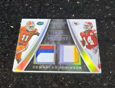 2016 Panini Immaculate Demarcus Robinson # 2/2 Past And Present Dual Jersey - Image 1 of 2