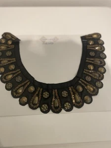 Neck Piece Embroidered Beaded For Dress or Tunic - Picture 1 of 4