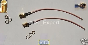 2 x 4 pouces Mini PCI IPX U.FL vers RP-SMA antenne WiFi Pigtail RG178 câble RF USA - Photo 1/6