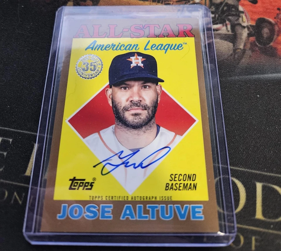 2023 Topps Baseball Series 2 jose altuve ALL-STAR Auto 88ASA-ja Gold /25 astros - Image 1 of 1
