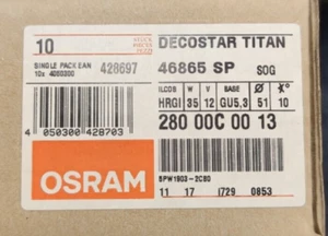 Osram Decostar 51 12V Halogen 20W - 35W Titan 41860 - 41865 - 46865   10 Stück - Bild 1 von 6