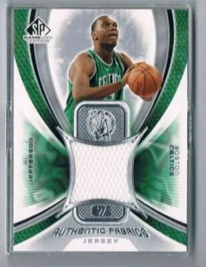 Telas auténticas usadas Sp 2005 juego #AFAJ Al Jefferson casi nuevo/como nuevo memorándum  - Imagen 1 de 1