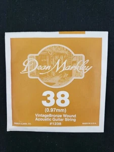 Dean Markley 38 0.97mm VintageBronze Wound Single Acoustic Guitar String #1238 - Picture 1 of 2