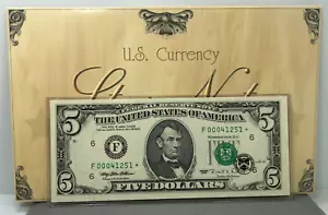 1995 Uncirculated $5 Star Note - F Block Atlanta - in Original BEP **STAR NOTE** - Picture 1 of 7