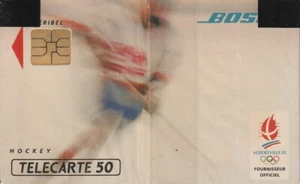 TELECARTE 50 unités. BOSE . ALBERTVILLE 1992. HOCKEY. NEUVE SOUS BLISTER. 1991 - Picture 1 of 2