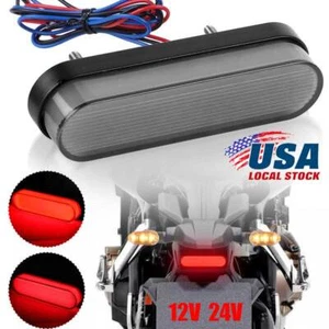 Motorcycle LED Rear Tail Light Brake taillight Stop Light Universal ATV UTV Lamp - Picture 1 of 11