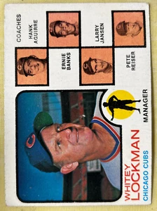 1973 Topps Whitey Lockman Cubs Manager Baseball Card #81 Low-Grade O/C - Picture 1 of 2