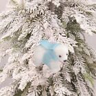 Christmas White Foam Scarf Bear Pendant Christmas Tree Decoration Pendant Scene