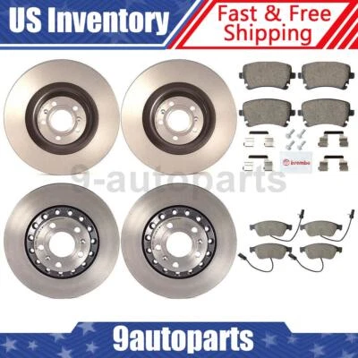 Rotores de freno delanteros traseros Brembo OE pastillas de freno de cerámica para Audi S8 2007 Foto 1 de 4
