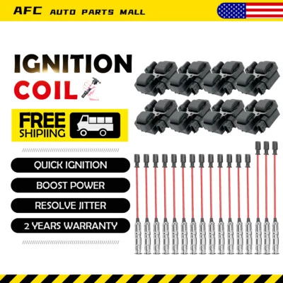 UF359 Ignition Coil +Spark Plugs Wires For Mercedes-Benz CLK ML E320 E430  NEW  Foto 1 de 4