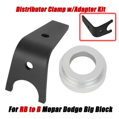 Distributor Clamp w/Adapter Kit For Dodge Big Block 383 440 Engine RB to B - Image 1 of 4
