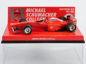 MINICHAMPS F1 Ferrari 1998 Michael Schumacher #3 Launch Ed 43 Nr 36 Nuovo 1/43 - Foto 1 di 9