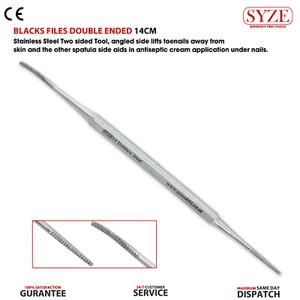 Ingrown Toenail Black File Double Ended 14cm Pedicure Instruments SYZE - Picture 1 of 1