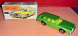 Vintage 1978 Matchbox New 74 Cougar Villager - Lime Green - AS IS w/ Box - Picture 1 of 19