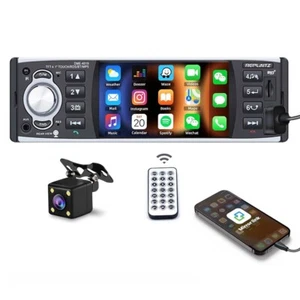1 Din 4.1" Car Radio Stereo MP5 Player Mirror Link Bluetooth Touch Screen FM/RDS - Picture 1 of 14