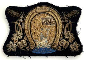 Vintage OLYMPIA BREWNG CO. Golden Horseshoe Award Embroidered Patch - Picture 1 of 8