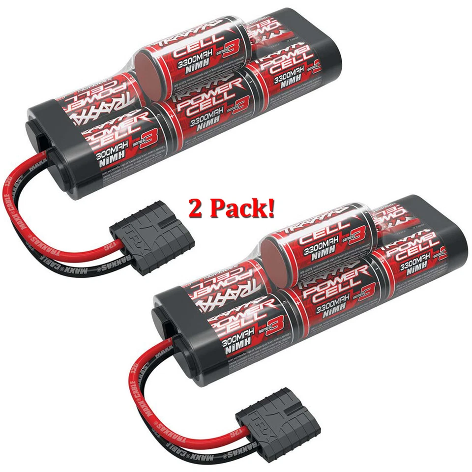 Joroba de batería iD Traxxas 2941X Serie 3 Power Cell NiMH 7C 8,4 V 3300 mAh paquete de 2 Foto 1 de 1