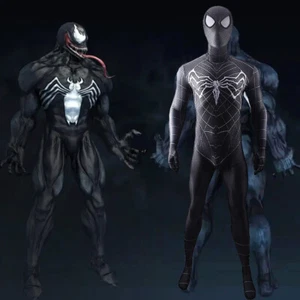 2025 Venom Spider-Man Jumpsuit Spiderman Cosplay Costume Adult & Kids Halloween - Bild 1 von 12