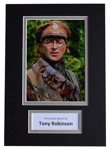 Tony Robinson Signed Autograph A4 photo mount display Blackadder TV COA - Picture 1 of 6