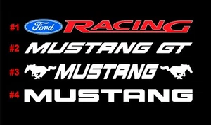 Mustang Vinyl Decal Ford GT Window Sticker Ford Racing Decal Lettering - Picture 1 of 2