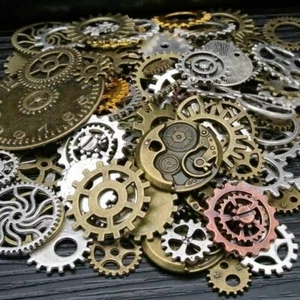 100g Uhr Zahnräder Uhrenteile Gold Metall Zahnräder Steampunk Zahnräder DIY verschiedene Zahnräder - Bild 1 von 17