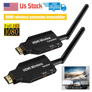 100M Wireless HDMI Video Transmitter &Receiver TV Stick Screen Share Extender - Picture 1 of 10