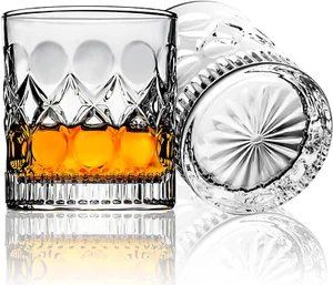 Whiskey Glasses Set of 2,christmas gift, Old Fashioned Glasses, Rocks Glasses... - Picture 1 of 6