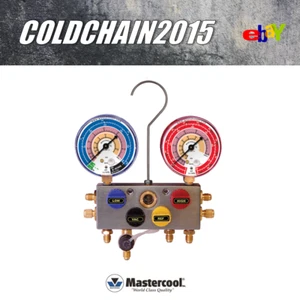 96203-EBA1 Mastercool 4W Manifold 80MM R32-410 3/8 Bore 5/16FL - Bild 1 von 2
