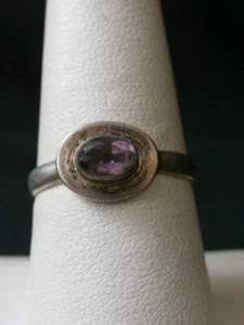 Vintage Sterling Silver Amethyst Southwestern Ring. Size 7.75 Make Offer! #813 - Picture 1 of 6