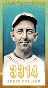 Eddie Collins 3000 Hit Club Series Original Tobacco Size ACEO Art Card - Picture 1 of 2