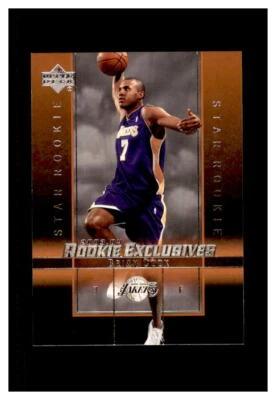 2003-04 UPPER DECK ROOKIE EXCLUSIVES #20 BRIAN COOK L.A. LAKERS - Image 1 of 2