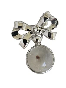 Vintage Coro Religious Grain of Faith Mustard Seed Orb Bow Brooch - Picture 1 of 7