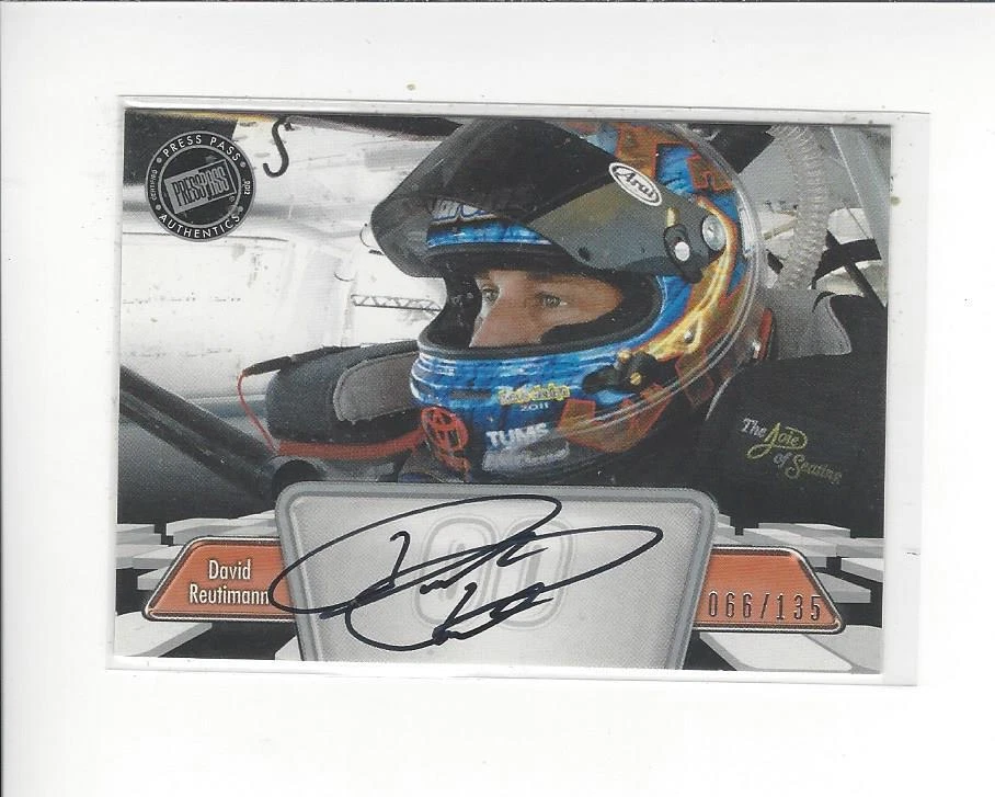 2012 Press Pass Silver David Reutimann AUTOGRAPH /135 - Image 1 of 1