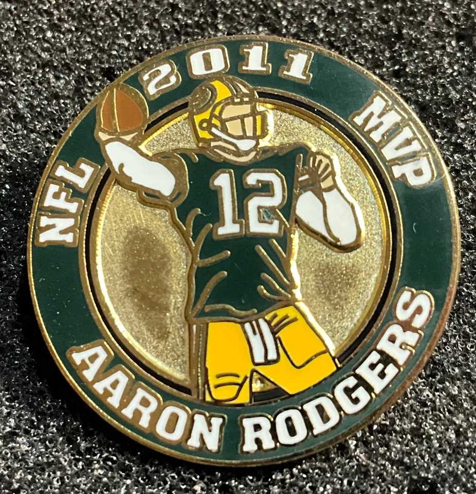 Green Bay Packers Aaron Rodgers Player 2011 NFL MVP Collector Pin - Image 1 of 1