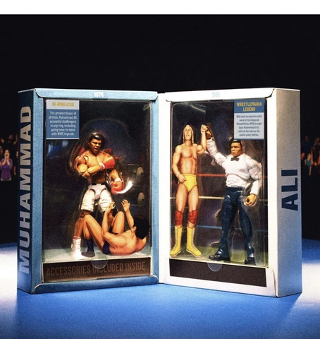 SDCC 2023 Mattel WWE Ultimate Edition Muhammad Ali Action Figure Set PRESALE Cover