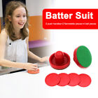 Air Hockey Accessories Goalies Puck Felt Pusher Mallet Table Games (Red)
