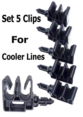 5 Clips A T Cooler Line and Brake Hydraulic Line Clip for Cadillac Chevrolet GMC - Image 1 of 4